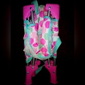 Baby doll high chair and baby doll crib bed